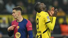 Borussia Dortmund berhasil menyamakan kedudukan lewat gol dari titik putih yang dicetak Serhou Guirassy pada menit ke-60. (INA FASSBENDER/AFP)