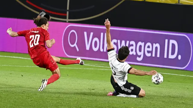 FOTO: Jerman Ditahan Imbang Denmark pada Laga Persahabatan