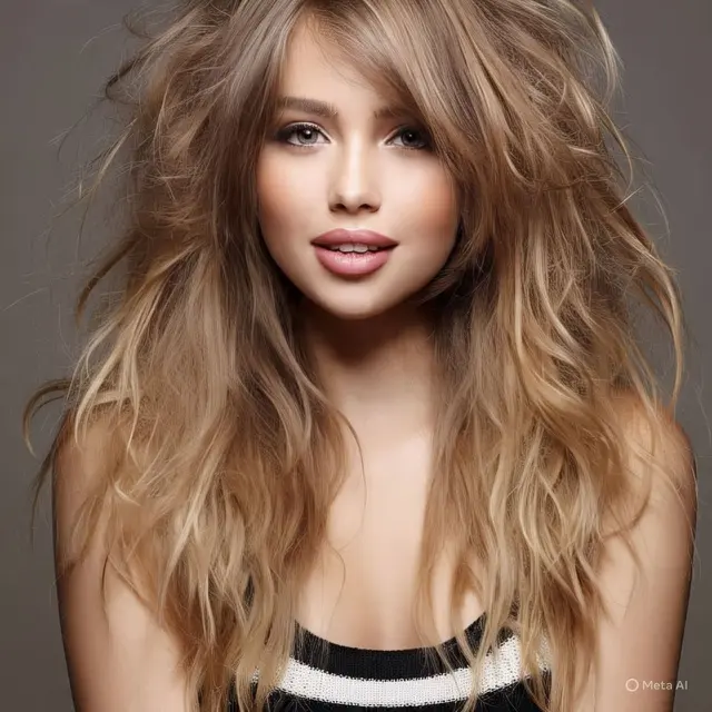 Shaggy Layers dengan Volume - Big Hair Energy
