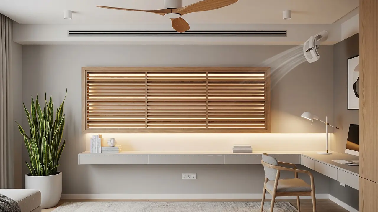 Model Ventilasi Kamar Tanpa Jendela (AI Generated)