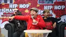 Indra Bekti prescon Hip Hop 29 Mars di kawasan Kemang, Jakarta Selatan, Rabu (19/2/2020). (Adrian Putra/Fimela.com)