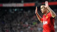 Robin Van Persie dibeli MU dari Arsenal dengan harga 22,5 juta poundsterling. Penyerang Belanda itu menjadi salah satu pilihan terbaik Sir Alex sebelum dirinya pensiun dari MU. (AFP/Andrew Yates)