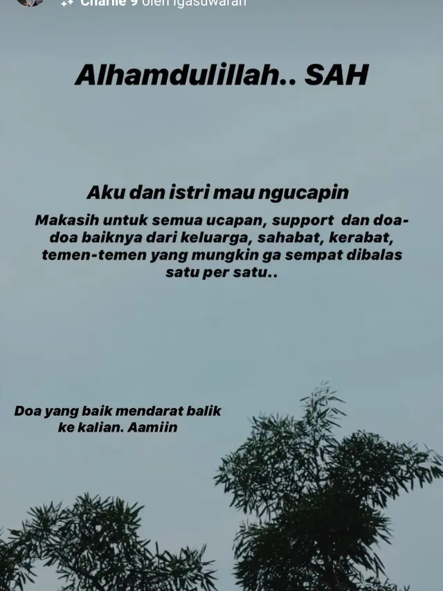 Unggahan Rey Mbayang. (Foto: Instagram @rey_mbayang)