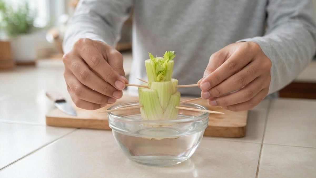 Menanam Seledri dari Sisa Dapur
