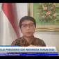 Menlu Retno dalam press briefing menjelang presidensi G20 Indonesia di tahun 2022. (Youtube/ PerekonomianRI)