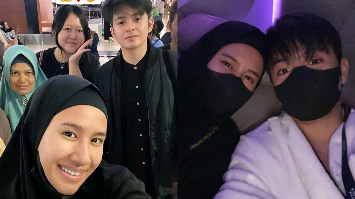 6 Potret Shenina Cinnamon dan Angga Yunanda Umroh, Perdana Setelah Menikah