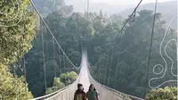 Jembatan Gantung Situ Gunung di Sukabumi. (dok.Instagram @situgunungsupsensionbridge/https://www.instagram.com/p/BvMA5QRHupi/Henry
