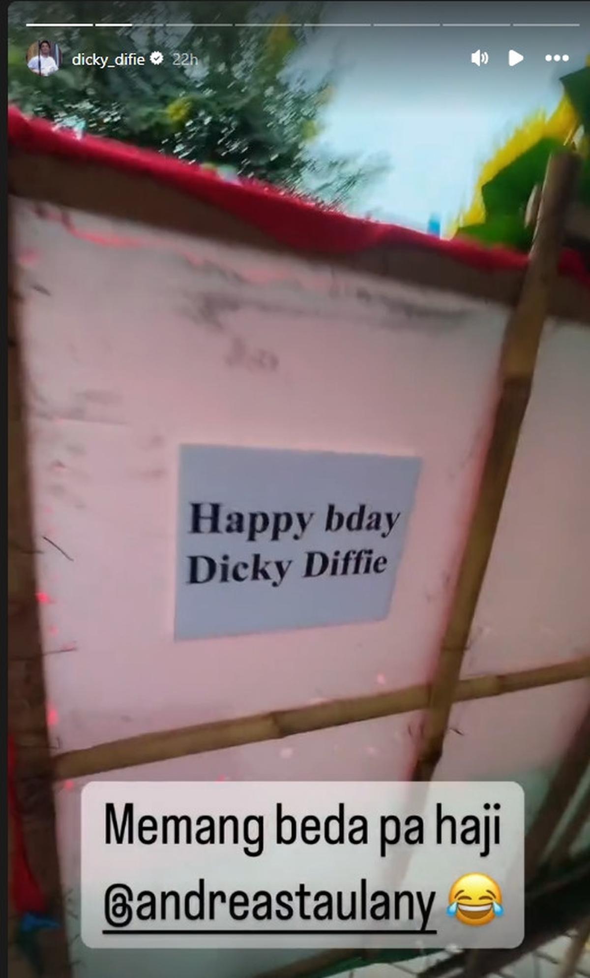 Dikirimi Karangan Bunga Kosong, Dicky Difie: 'Andre Taulany Ngirim Bunga Aja Lucu'