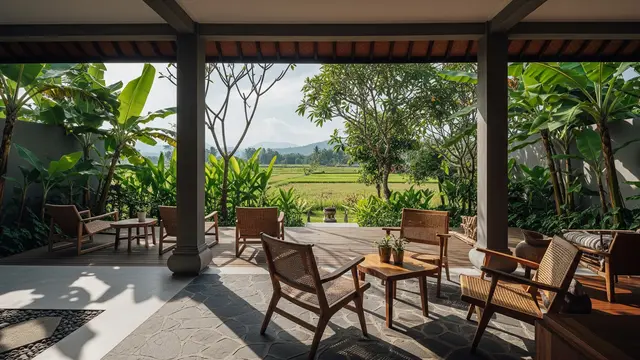 5 Desain Teras Rumah Kecil Menyatu dengan Kebun Pisang Tanpa Suasana Seram