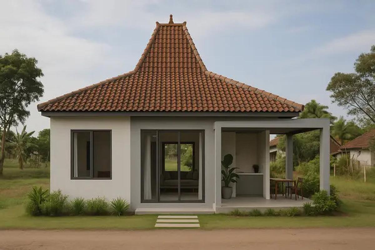 6 Gambar Rumah 6x9 di Desa dengan Atap Joglo, Hunian Sejuk dan Nyaman