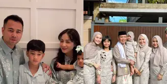Tanpa warna burgundy, berikut parade baju Lebaran sarimbit dari keluarga artis. Mulai dari Nagita Slavina hingga Ayu Ting-Ting [@raffinagita1717 @ayutingting92]