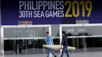 Suasana di Philippine Arena H-1 opening ceremony SEA Games 2019. (Bola.com/Muhammad Iqbal Ichsan)