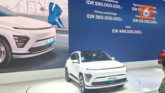 All new Hyundai Kona Electric meluncur di GIIAS 2024. (Liputan6.com/Arief Aszhari)