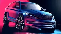 Desain Skoda Kodiaq vRS. (carkeys.co.uk)