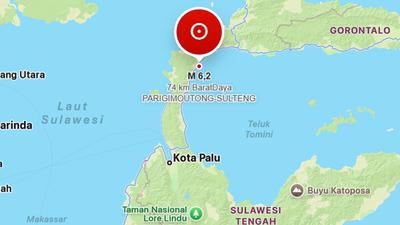 Malam-Malam Parigi Moutong Diguncang Gempa Magnitudo 6,2, Tak Berpotensi Tsunami