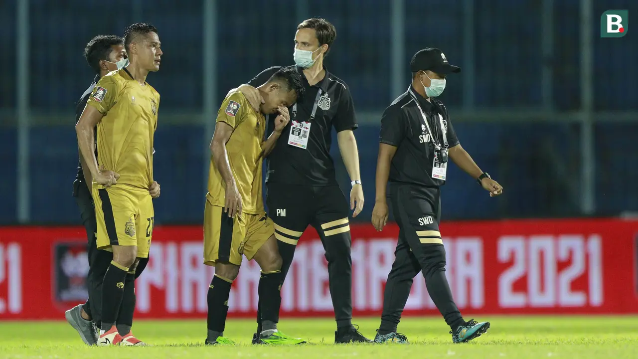 FOTO: Duka dan Air Mata Pemain Bhayangkara Solo FC usai Disingkirkan Persija Jakarta dari Piala Menpora 2021