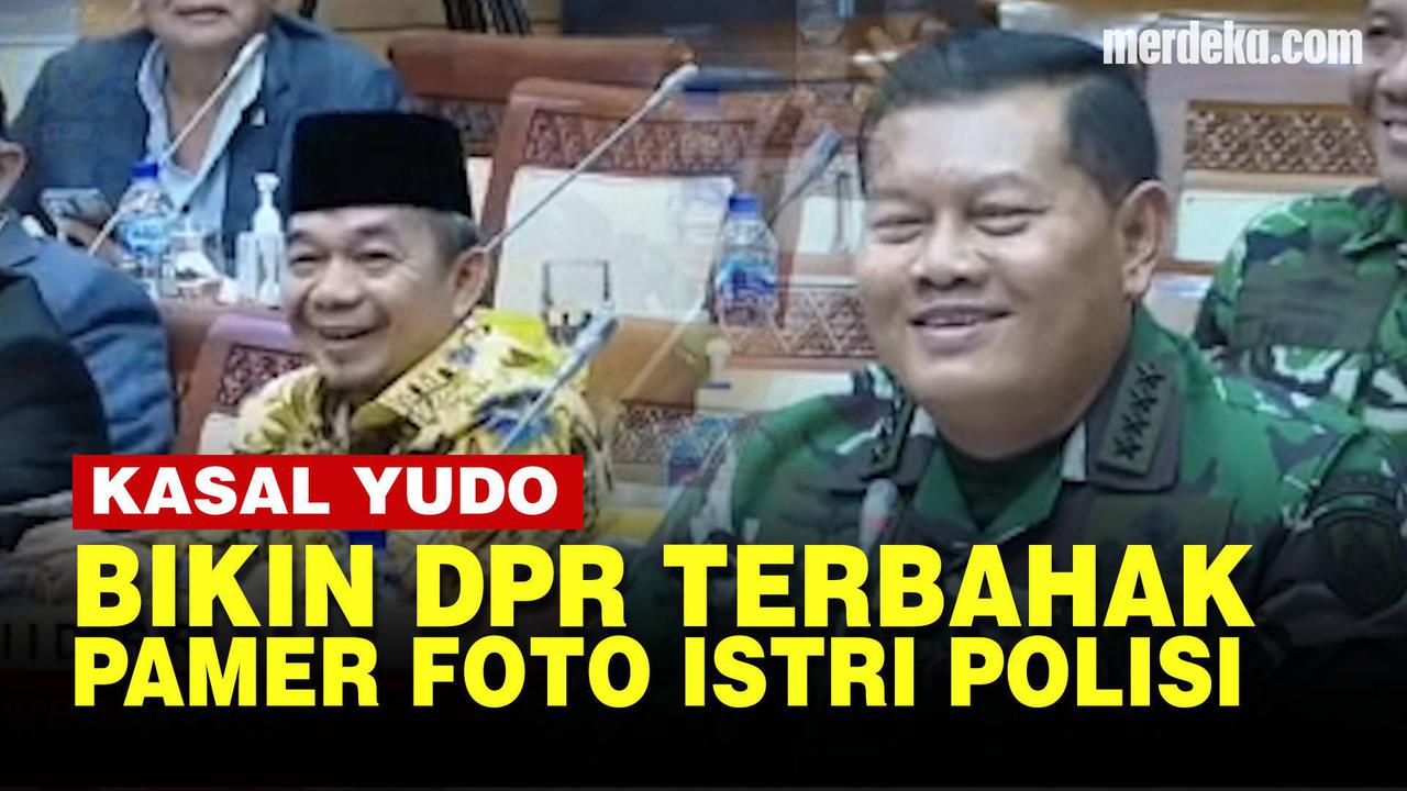 VIDEO: Momen Laksamana Yudo Pamer Foto Istri Perwira Polisi, Bikin DPR Tepuk Tangan