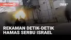 Militan Hamas merilis video yang isinya diklaim sebagai serangan mendadak Sabtu (7/10) pagi di perbatasan Israel. Serangan ini picu konflik senjata besar-besaran dan telah menewaskan ratusan orang dari kedua belah pihak.