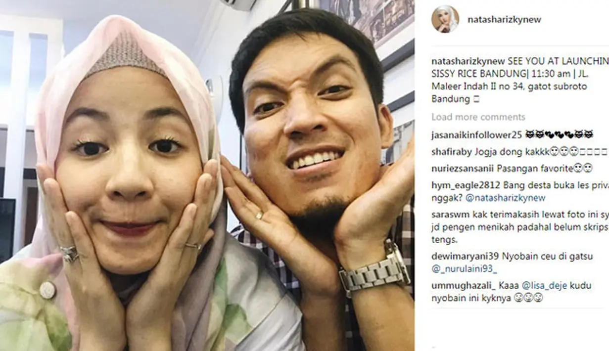 "Pengin nambah anak lagi cowok, kalau bisa ya, biar Desta juga ada yang nemenin salat Jumat," kata Natasha Rizki, beberapa waktu lalu. (foto: instagram.com/natasharizkynew)