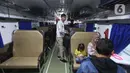 37 keberangkatan KA Jarak Jauh dengan jumlah penumpang sebanyak 23.419 akan diberangkatkan melalui Stasiun pasar Senen pada Minggu (7/4/2024). (Liputan6.com/Helmi Fithriansyah)