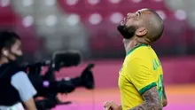 Dani Alves, kapten timnas Brasil di Olimpiade Tokyo 2020 (AFP/Pedro Pardo)