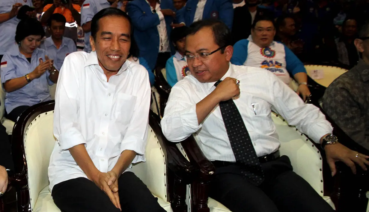 Jokowi hadiri HUT KPSI ke 41 disambut dengan antusias oleh para buruh