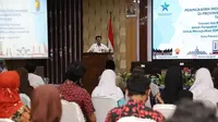 Kepala Perpustakaan Nasional Muhammad Syarif Bando, saat menjadi narasumber talkshow peningkatan indeks literasi di Kota Pekalongan, Jumat (13/11/2020). (Liputan6.com/ Ist)