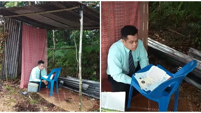 Demi Bisa Wawancara, Kisah Pria Rela Tempuh 2 Jam Mendaki Bukit Ini Bikin Salut