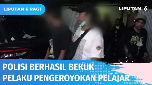 Hanya karena terkena percikan air hujan dari motor korban, enam tersangka nekat melakukan aksi pengeroyokan kepada dua orang pelajar di Makassar, Sulawesi Selatan. Kini polisi berhasil menangkap para tersangka.