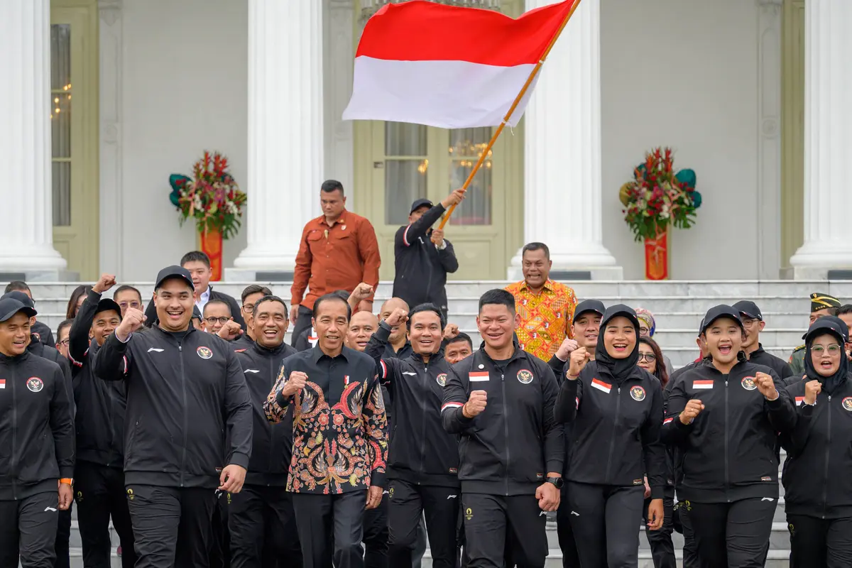 Presiden Jokowi Lepas Kontingen Indonesia untuk Olimpiade Paris 2024