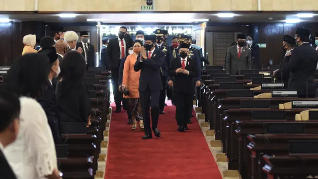 Suasana Pembukaan Masa Persidangan I DPR Tahun 2020-2021