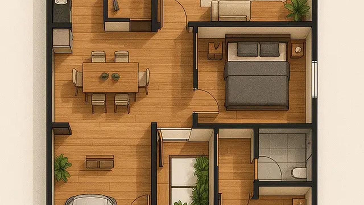 5 Desain Denah Rumah Mewah Ukuran 8x15 m, Bisa Jadi Referensi