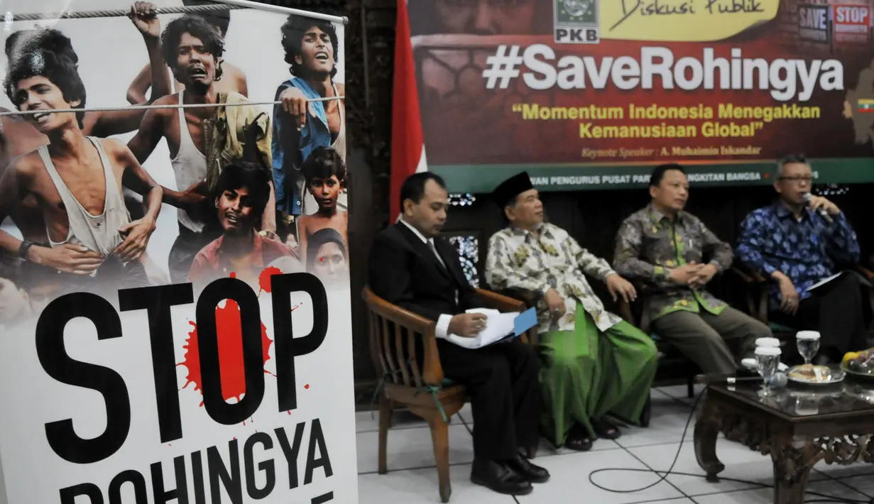 DPP PKB menggelar diskusi bertajuk #Save Rohingya, Jakarta, Jumat (22/5/2015). Dalam diskusi itu disebutkan bahwa menyelamatkan Rohingya adalah momentum yang pas untuk pemerintah Indonesia (Liputan6.com/JohanTallo)