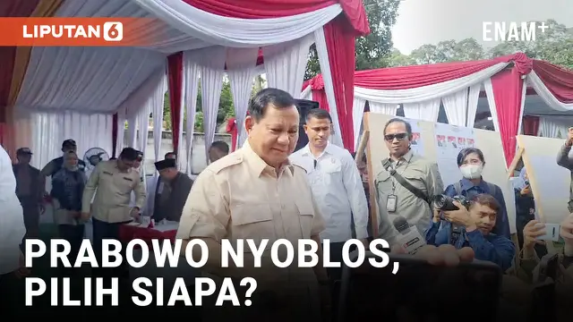 VIDEO: Dikawal Paspampres, Prabowo Nyoblos di TPS 08 Bojongkoneng