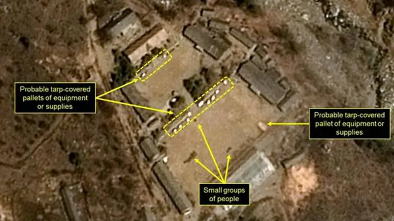 Lokasi uji coba nuklir milik rezim Kim Jong-un di Punggye-Ri. (AFP)