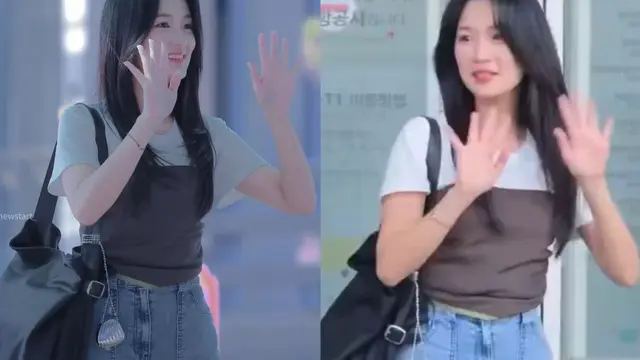 Kim Hye Yoon berangkat ke Bali, Indonesia dari Bandara Incheon di Seoul Korea Selatan