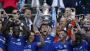 Chelsea. Chelsea juga berhasil mengoleksi 8 gelar Piala FA dari total 15 kali mencapai final. Gelar terakhir mereka raih pada musim 2017/2018 usai mengalahkan Manchester United 1-0 di partai final, 19 Mei 2018. (AFP/Ian Kington)