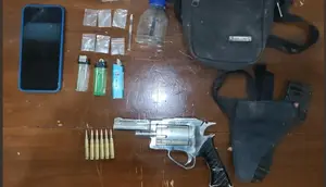Pria di Mesuji Kepergok Simpan Senpi Rakitan dan Sabu di Gubuk