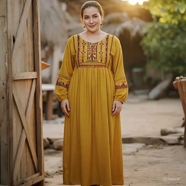 Model Gamis untuk Orang Gemuk Biar Kelihatan Langsing