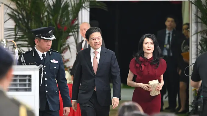 Gaya Elegan Istri PM Singapura Pakai Gaun Rp4,9 Juta Rancangan Desainer Indonesia, Peggy Hartanto