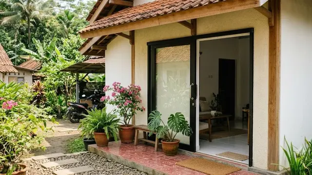 Pintu Geser atau Pintu Ayun, Mana yang Cocok untuk Rumah Kecil (AI Generated)