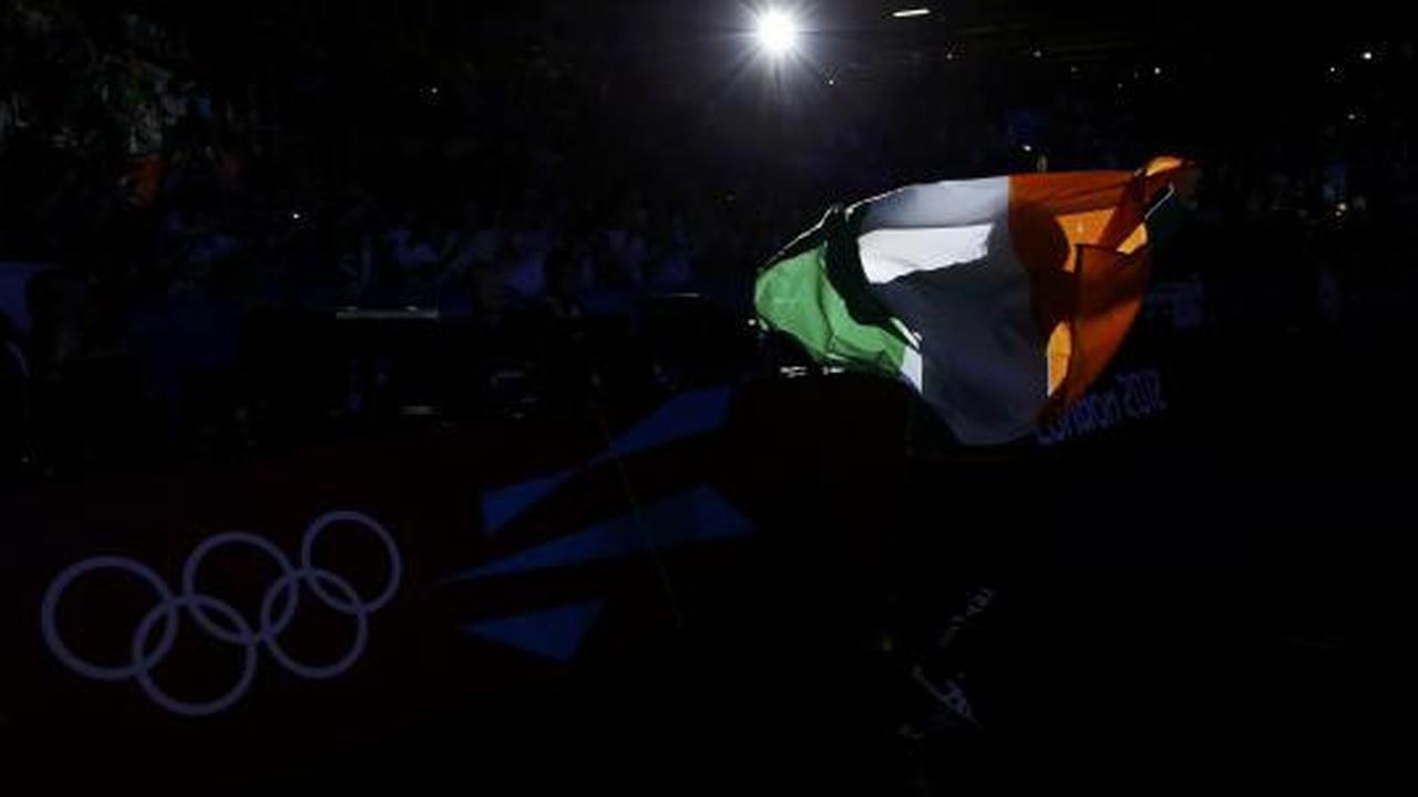 Bendera kemenangan di arena Olimpiade 2012