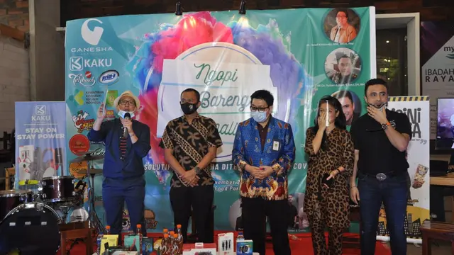 Rizal Djibran di acara 'Ngopi Bareng Jurnalis' #EdisiNovember yang bertemakan "Langkah Solutif Dunia Usaha Di Tengah Pandemi Covid 19" (ist)