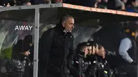 Jose Mourinho dalam laga Manchester United kontra Hull City (26/1/2017). (Daily Mail)