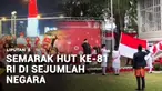 Semarak HUT ke-81 Kemerdekaan Republik Indonesia diperingati di sejumlah negara. Di Dubai, Uni Emirat Arab gedung tertinggi di dunia Burj Khalifa berhias merah putih.