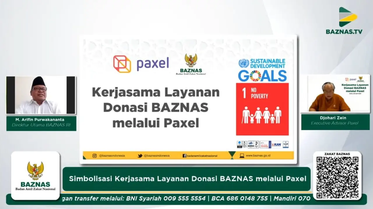 Layanan Donasi BAZNAS Melalui Paxel.