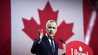Mark Carney terpilih sebagai pemimpin Partai Liberal Kanada, Minggu (9/3/2025). (Dok. Justin Tang/The Canadian Press via AP)