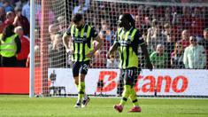 Manchester City harus menelan pil pahit kala bertandang ke markas Nottingham Forest dalam laga pekan ke-28 Premier League 2024/2025 di City Ground, Sabtu (8/3/2025) malam WIB. (AP Photo/Rui Vieira)