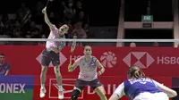 Ganda campuran Indonesia Rinov Rivaldy/Lisa Ayu Kusumawati lolos ke perempat final Indonesia Masters 2025. Rinov/Lisa menyingkirkan pasangan Inggris Gregory Mairs/Jenny Mairs&nbsp;21-18 dan 22-20&nbsp;di Istora Gelora Bung Karno, Senayan, Jakarta, Kamis (23/1).&nbsp;(foto: PBSI)