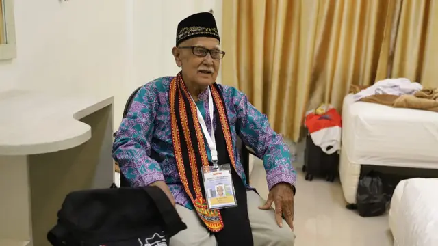 Muhammad Taher, jemaah haji tertua asal Aceh. (Foto: Kemenag)